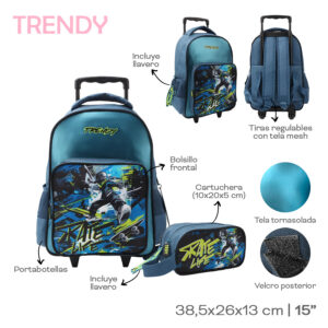 Mochila Carro C/Cartu Trendy