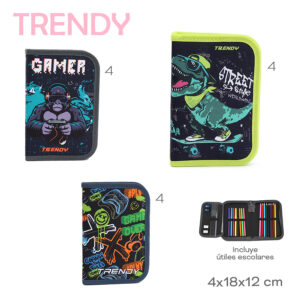 Cartuchera C/ Utiles Trendy