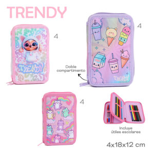 Cartuchera C/ Utiles Trendy