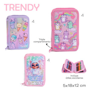 Cartuchera C/ Utiles Trendy