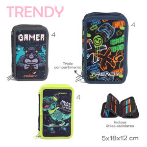 Cartuchera C/ Utiles Trendy