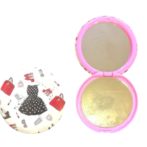 Espejo circular con doble visor diseños surtidos